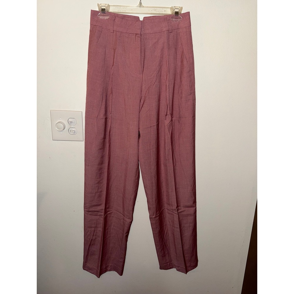 Olivacious Straight Leg Lightweight Trouser Pink Size M NWT